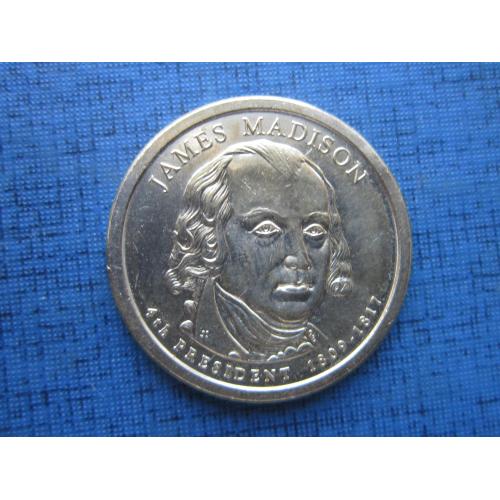 Монета 1 доллар США 2007 4-й президент Джеймс Мэдисон