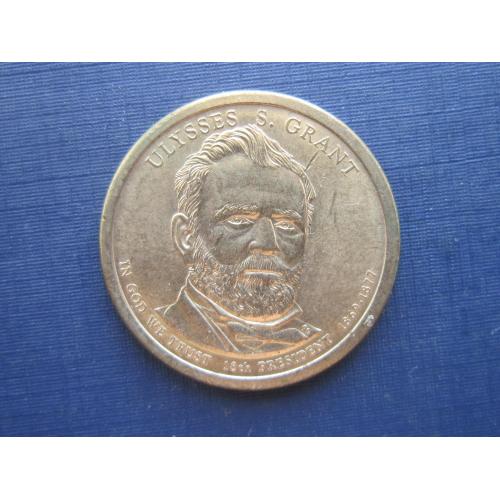 Монета 1 доллар США 2011 18-й президент Грант