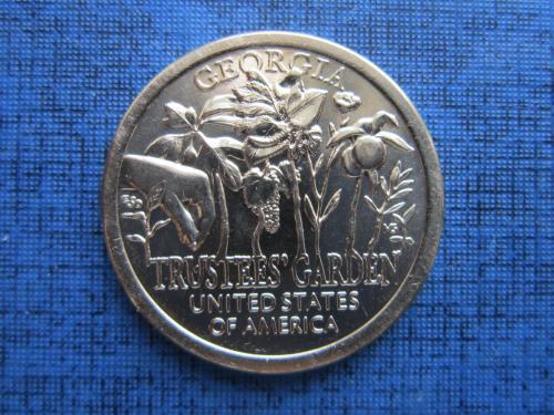 Монета 1 доллар США 2019 Американские иновации Джорджия Сады Попечителей флора