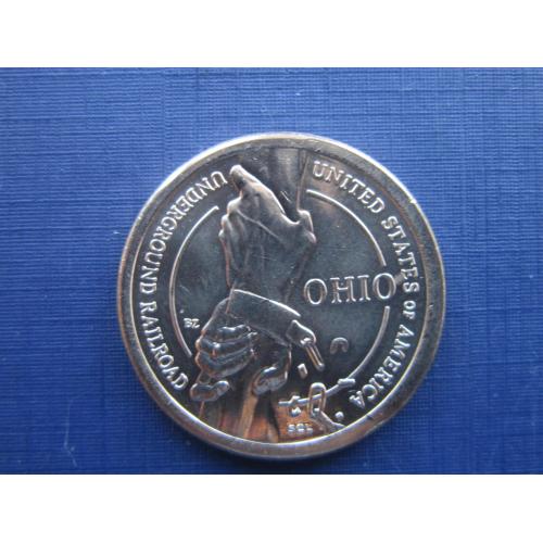 Монета 1 доллар США 2023 Американские инновации Подземная железная дорога Огайо