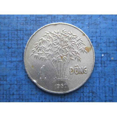 Монета 1 донг Южный Вьетнам 1960 рис портретный