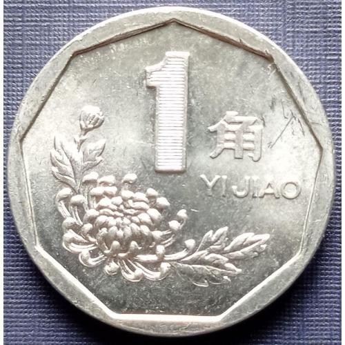 Монета 1 дзяо Китай 1995