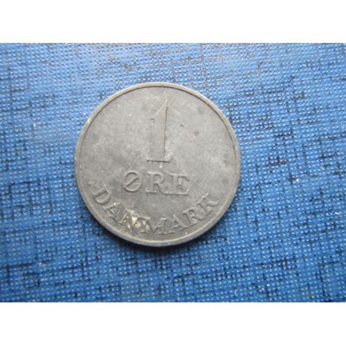 Монета 1 эре Дания 1955 цинк