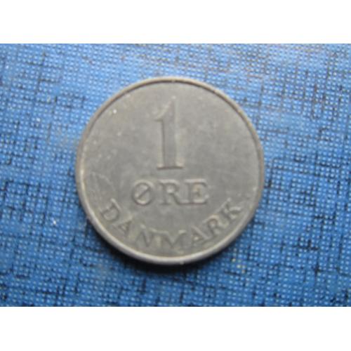 Монета 1 эре Дания 1957 цинк