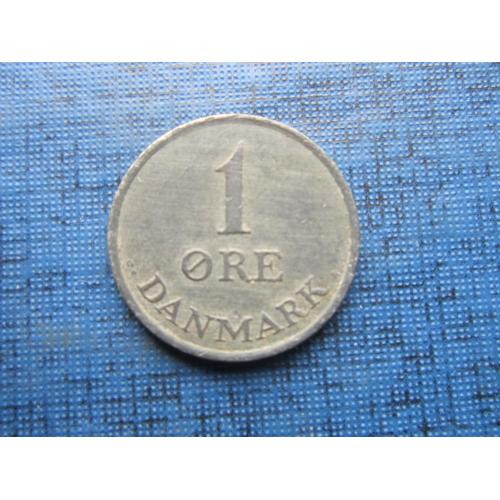 Монета 1 эре Дания 1960 цинк