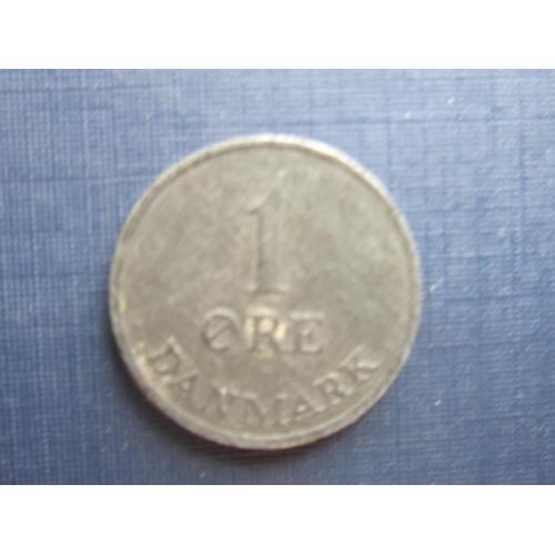 Монета 1 эре Дания 1962 цинк