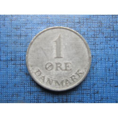 Монета 1 эре Дания 1966 цинк