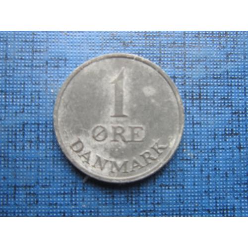 Монета 1 эре Дания 1967 цинк