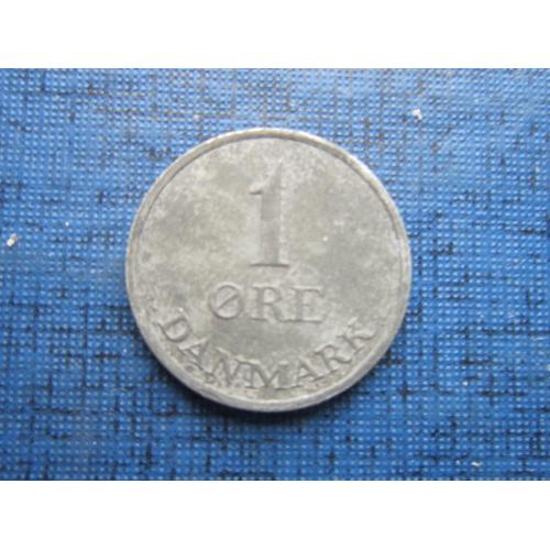 Монета 1 эре Дания 1969 цинк