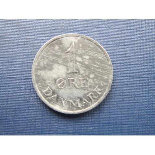 Монета 1 эре Дания 1969 цинк