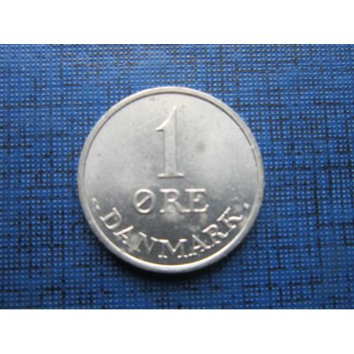 Монета 1 эре Дания 1970 цинк