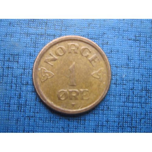 Монета 1 эре Норвегия 1957