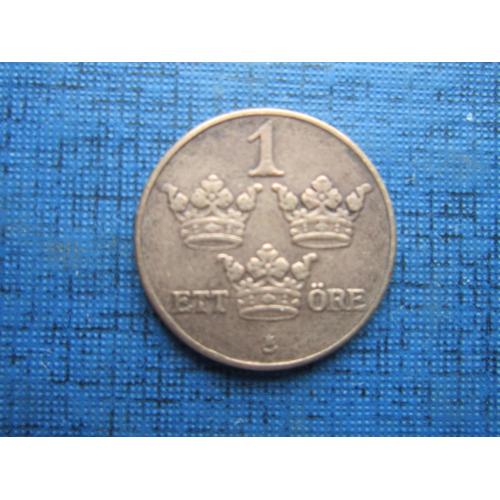 Монета 1 эре Швеция 1938