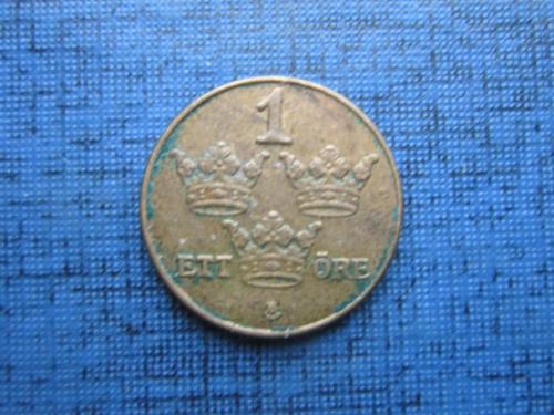 Монета 1 эре Швеция 1950 бронза