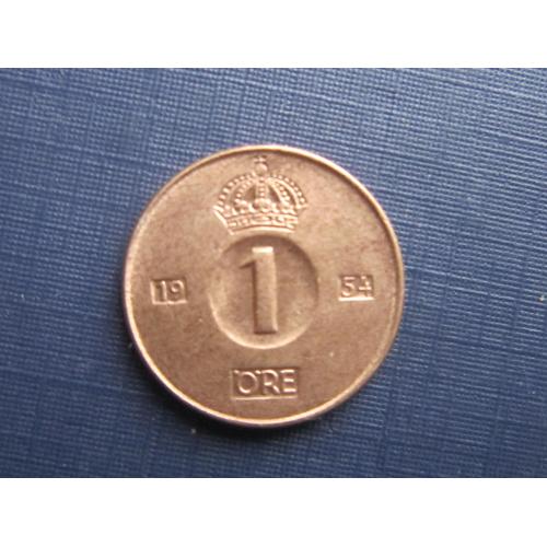 Монета 1 эре Швеция 1954