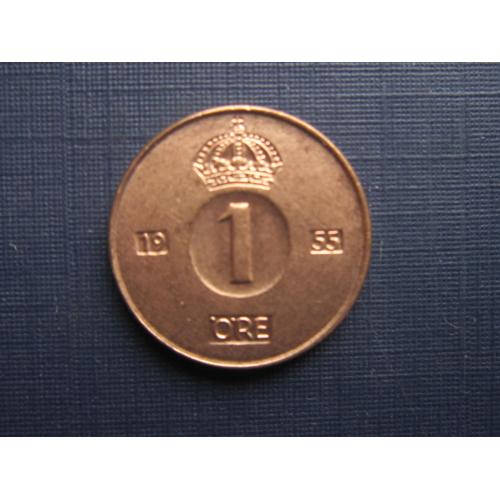 Монета 1 эре Швеция 1955