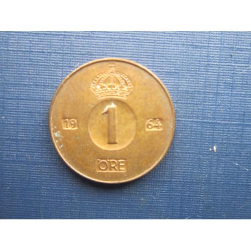 Монета 1 эре Швеция 1964