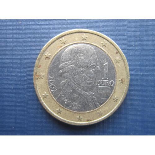Монета 1 евро Австрия 2002