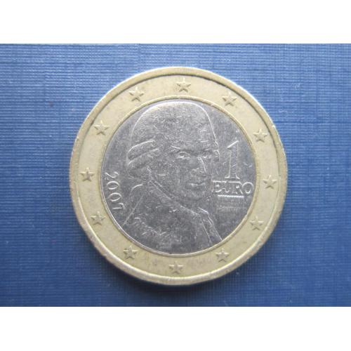 Монета 1 евро Австрия 2007