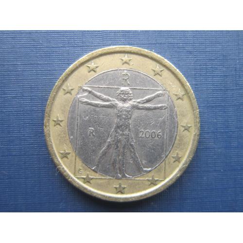 Монета 1 евро Италия 2006