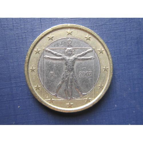 Монета 1 евро Италия 2007