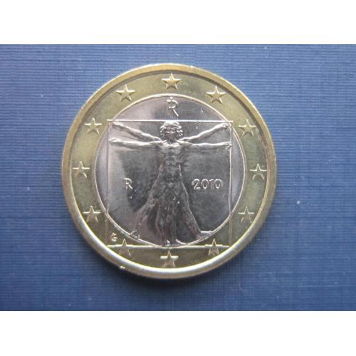 Монета 1 евро Италия 2010