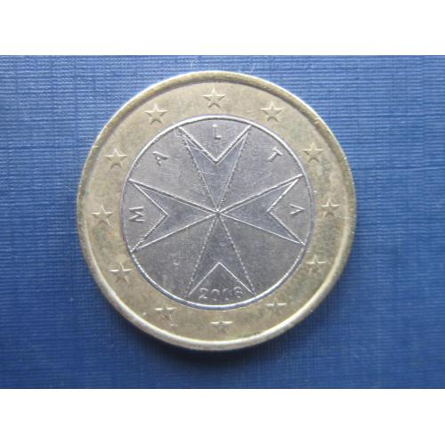Монета 1 евро Мальта 2008