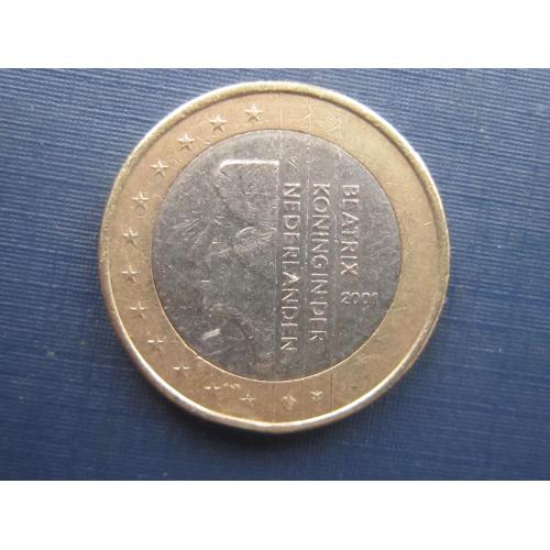 Монета 1 евро Нидерланды 2001
