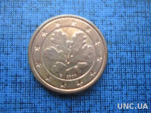 монета 1 евроцент Германия 2004 G
