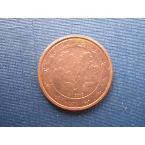 Монета 1 евроцент Германия 2005 А