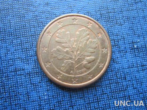 монета 1 евроцент Германия 2009 A
