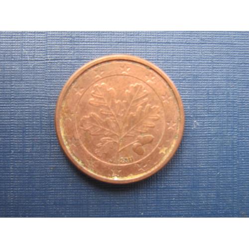 Монета 1 евроцент Германия 2011 J