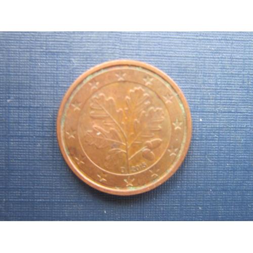 Монета 1 евроцент Германия 2015 D