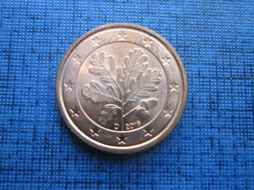 Монета 1 евроцент Германия 2016 D