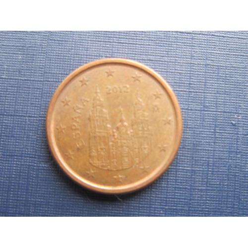 Монета 1 евроцент Испания 2012