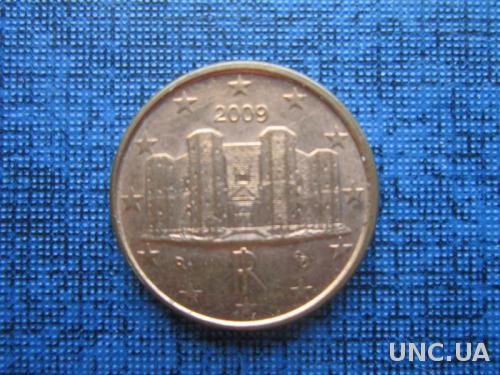 монета 1 евроцент Италия 2009
