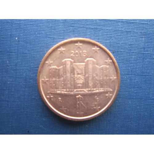 Монета 1 евроцент Италия 2013