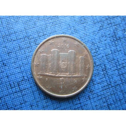 Монета 1 евроцент Италия 2016