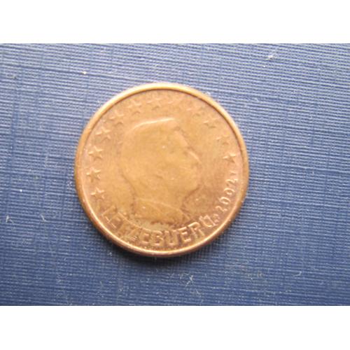 Монета 1 евроцент Люксембург 2002