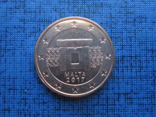 монета 1 евроцент Мальта 2017