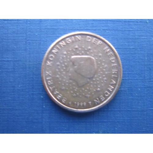 Монета 1 евроцент Нидерланды 1999