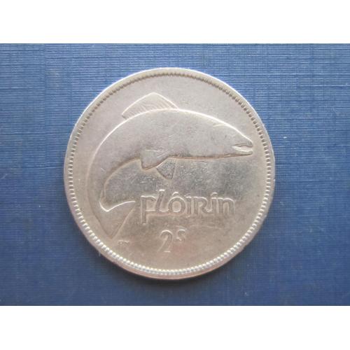 Монета 1 флорин 2 шиллинга Ирландия 1951 фауна рыба лосось