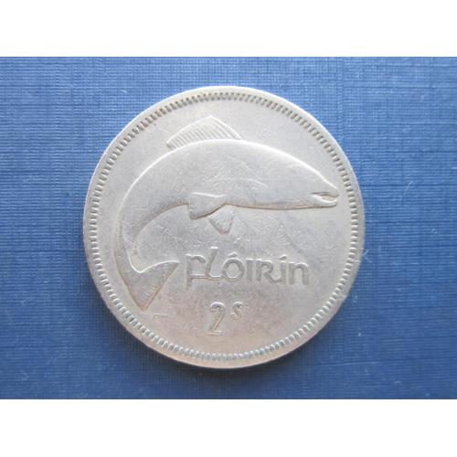 Монета 1 флорин 2 шиллинга Ирландия 1962 фауна рыба лосось
