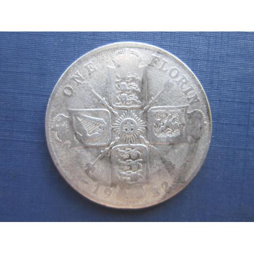 Монета 1 флорин 2 шиллинга Великобритания 1922 серебро