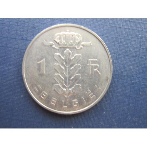 Монета 1 франк Бельгия 1964 бельгийский тип