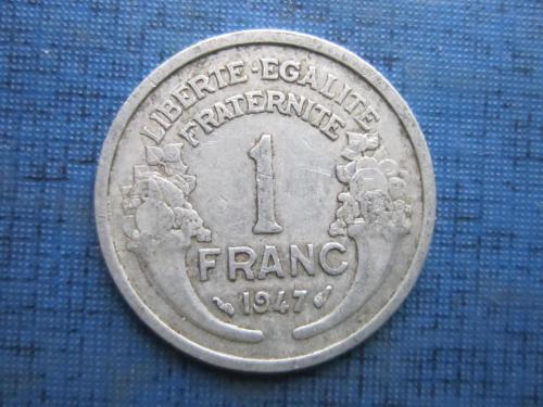 Монета 1 франк Франция 1947