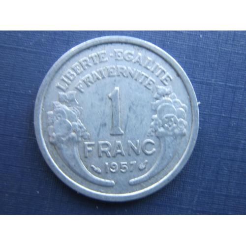 Монета 1 франк Франция 1957