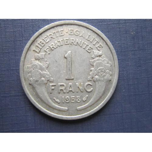 Монета 1 франк Франция 1958