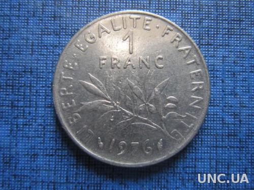 Монета 1 франк Франция 1976
