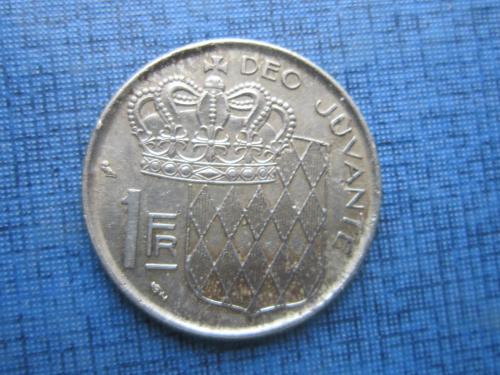 монета 1 франк Монако 1960